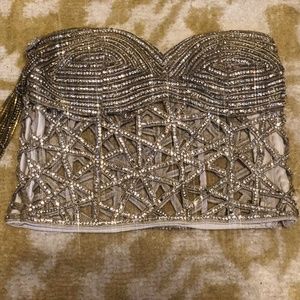 Crystal Designer Sari Blouse